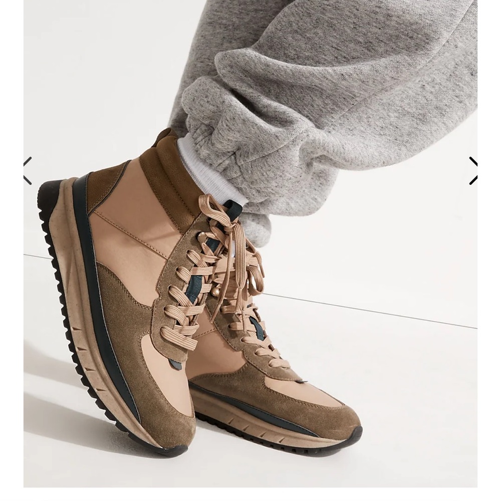 The Sneaker Boot in Nylon and Suede